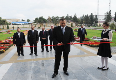 Ильхам Алиев принял участие в открытии в Имишли Центра Гейдара Алиева - ФОТО