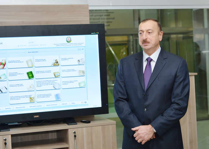 Ильхам Алиев принял участие в открытии здания нового госагентства и центра «ASAN xidmət» - ФОТО