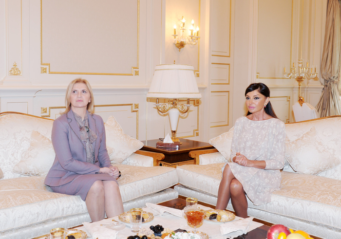 Состоялась встреча первых леди Азербайджана и Сербии - ФОТО