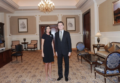 Мехрибан Алиева встретилась с послом Турции в Азербайджане - ФОТО