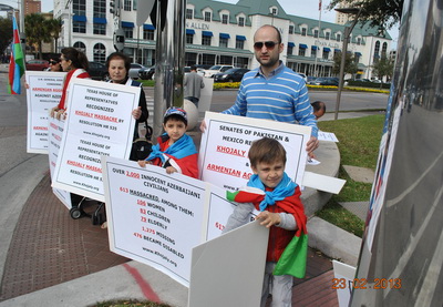 В Хьюстоне прошла акция протеста в связи с Ходжалинской резней - ФОТО