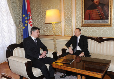 Ильхам Алиев встретился с премьер-министром Хорватии - ФОТО