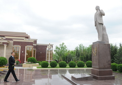 Ильхам Алиев прибыл с визитом в Гаджикабул - ФОТО