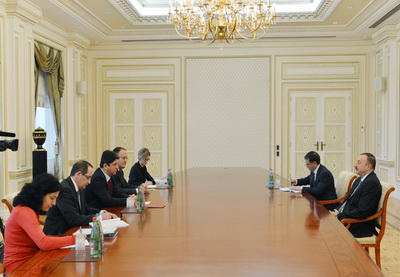 Президент Ильхам Алиев принял представительскую делегацию Румынии - ФОТО