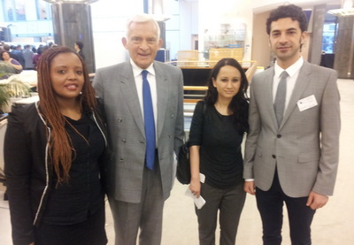 Азербайджанские студенты встретились с экс-президентом Европарламента