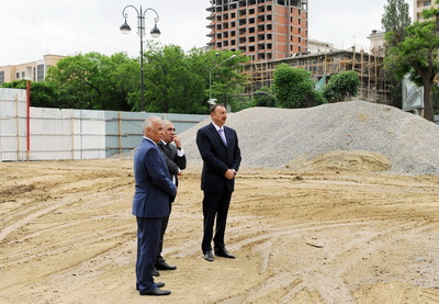 Ильхам Алиев ознакомился с работами, проводящимися в парке «Деде Горгуд» в Баку - ФОТО