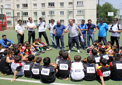Как в Гяндже отбирали талантов для занятий в школе «Манчестер Юнайтед» - ФОТО