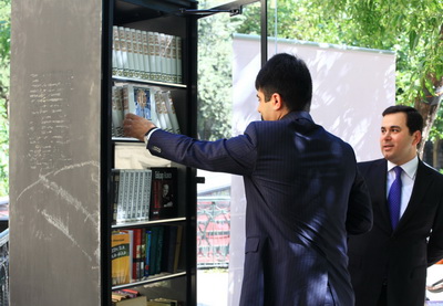 В Баку появился первый общественный книжный шкаф - ФОТО