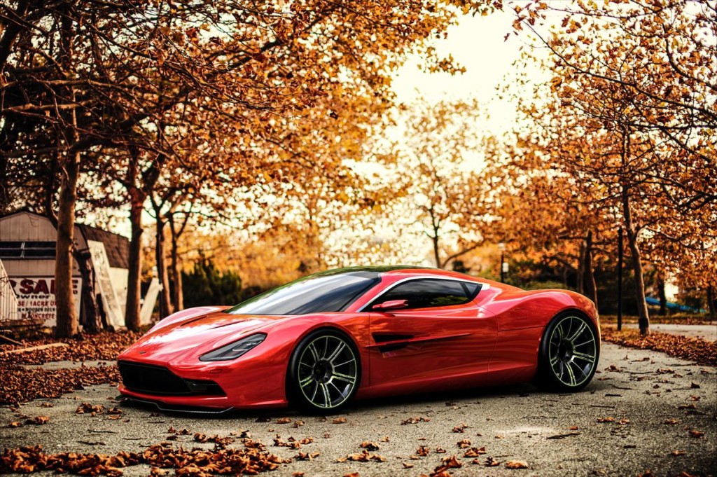 Новый облик автомобиля Aston Martin, представленный азербайджанским дизайнером Самиром Садыховым - ФОТО