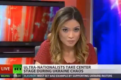 Ведущая телеканала Russia Today в прямом эфире объявила об увольнении - ВИДЕО