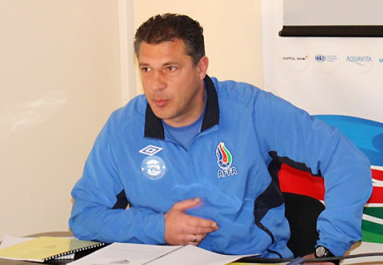 Вели Гасымов и Андрей Шевченко приняли участие в тренерских курсах ПРО в Украине