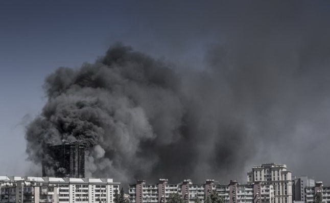 Задержан руководитель компании, облицовывавшей сгоревшее здание в Баку