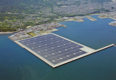 Крупнейшая плавучая солнечная электростанция заработала в Японии