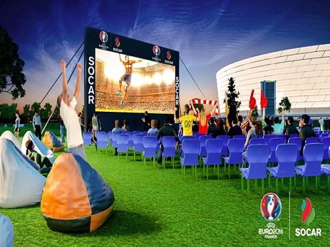 Futbol üzrə Avropa çempionatını izləmək üçün Bakıda iri monitorlu tamaşa zonası qurulacaq