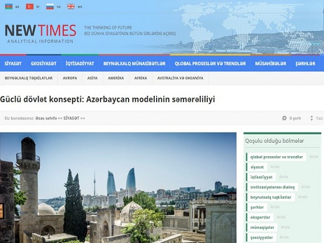 Güclü dövlət konsepti: Azərbaycan modelinin səmərəliliyi - Newtimes.az