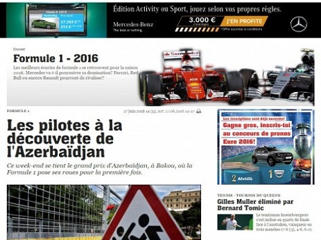 Formula-1 Avropa Qran-prisi dünya mediasının diqqət mərkəzindədir – FOTO