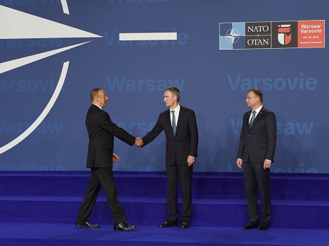 Prezident İlham Əliyev Varşavada NATO-nun Sammitinin açılış mərasimində iştirak edib - FOTO