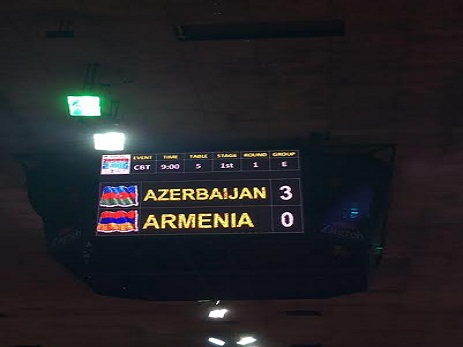 Azərbaycan Avropa çempionatında Ermənistana 3:0 hesabı ilə qalib gəldi