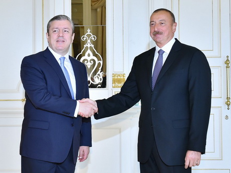 Президент Азербайджана принял премьер-министра Грузии - ФОТО