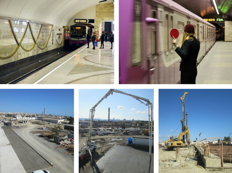 На территории Baku White City строится новая станция метро - ФОТО
