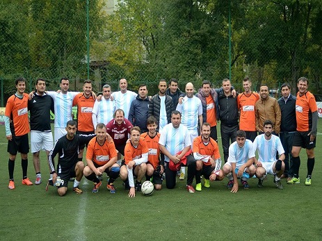 Moldova və Azərbaycan jurnalistləri arasında futbol matçı keçirilib