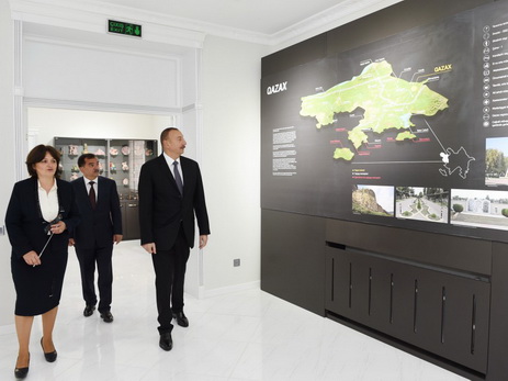 Президент Азербайджана открыл новое здание Газахского районного историко-краеведческого музея - ФОТО