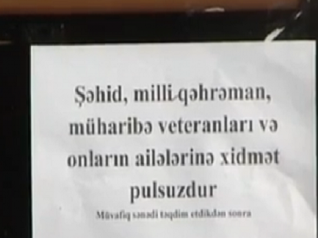 Bu restoranda veteranlara, şəhid ailələrinə pulsuz xidmət göstərilir - VİDEO