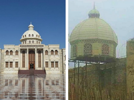 Фотография «муляжного здания» в Хачмазском районе Азербайджана взорвала Интернет – ФОТО