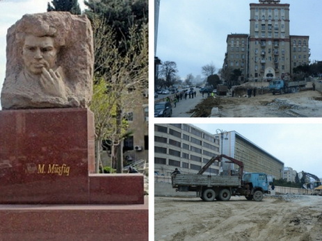 Памятник Микаилу Мушфигу будет восстановлен в кратчайшие сроки - ФОТО