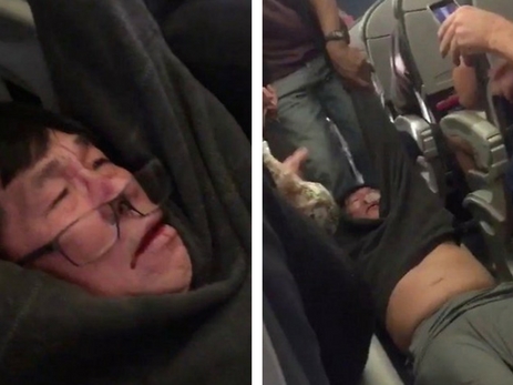 United Airlines достигла соглашения со снятым силой с рейса пассажиром - ВИДЕО