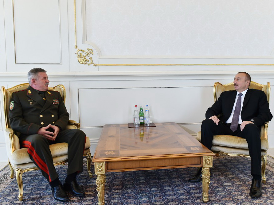 Президент Азербайджана принял главу Государственного пограничного комитета Беларуси - ФОТО