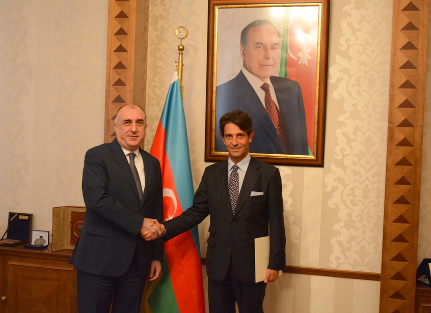 Elmar Məmmədyarov İtaliyanın yeni səfirini qəbul edib – FOTO