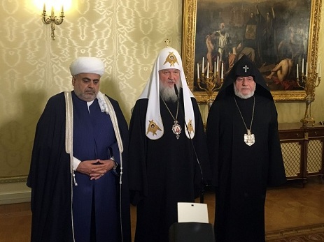 Moskvada Qafqaz Müsəlmanları İdarəsi sədrinin və bütün ermənilərin katolikosunun görüşü keçirilib