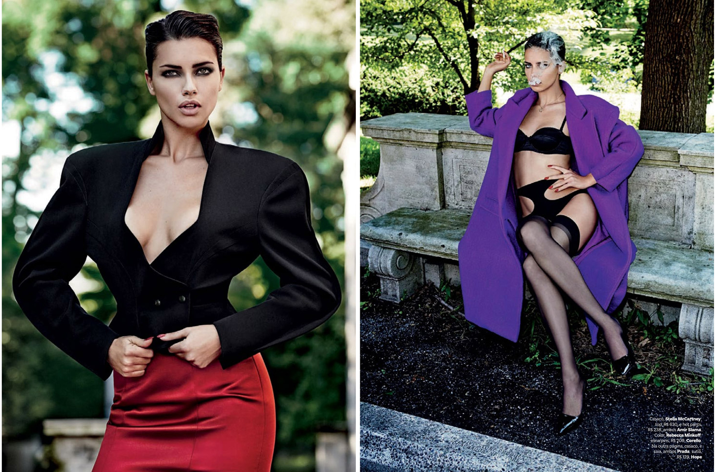 Адриана Лима в фотосессии для журнала Vogue Magazine (Italy)